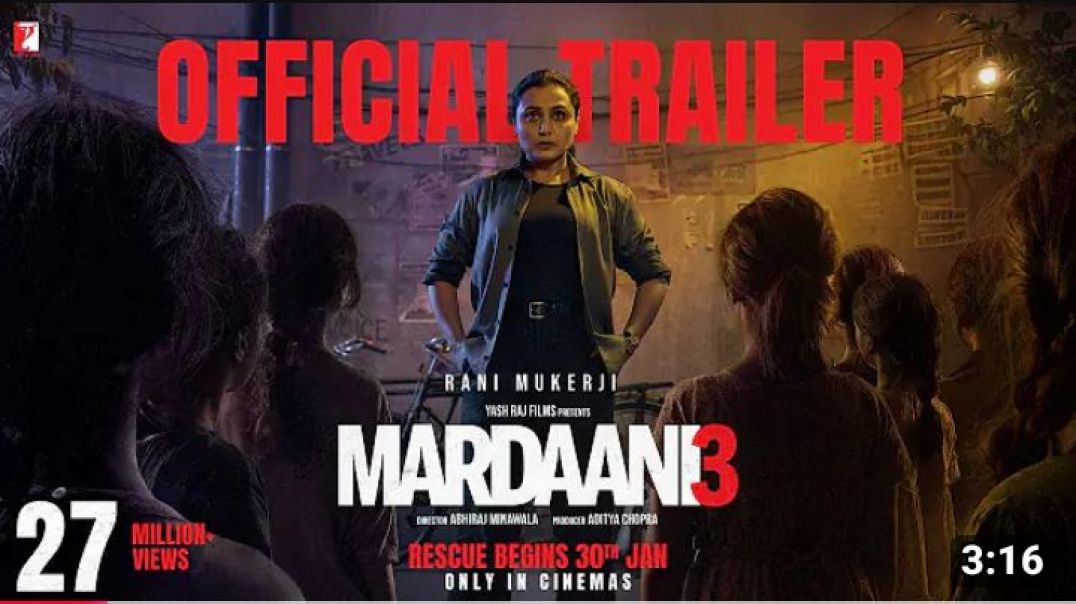 ⁣Mardaani 3 | Official Trailer | Rani Mukerji | Abhiraj Minawala | Releasing 30 Jan 2026
