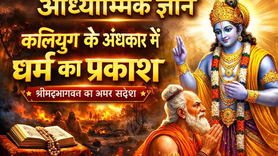 ⁣“कलियुग के अंधकार में धर्म का प्रकाश: श्रीमद्भागवत का अमर संदेश”