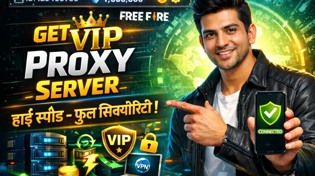 ⁣Free fire ka vip proxy server ☝️#proxyserver #freefire