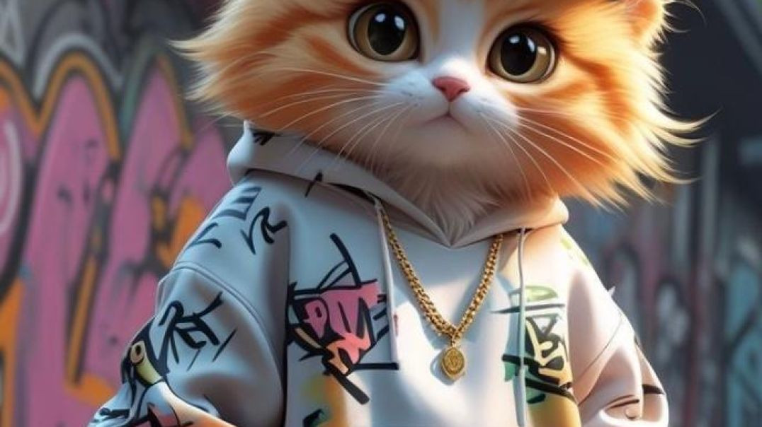 ⁣Funny cat dancing 😀🤣