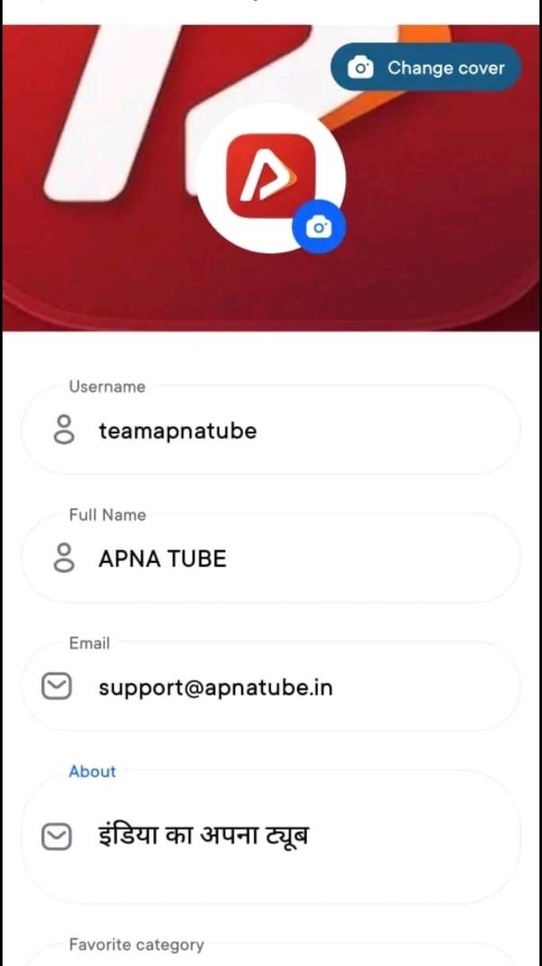 Create apnatube new account