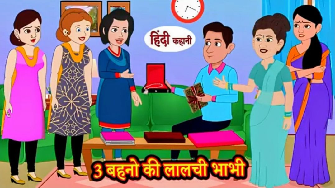 ⁣3 बहनो की लालची भाभी _ Kahaniya in Hindi _ Stories _ Hindi Stories _ Mazedar Kahani _ Funny _ Comedy