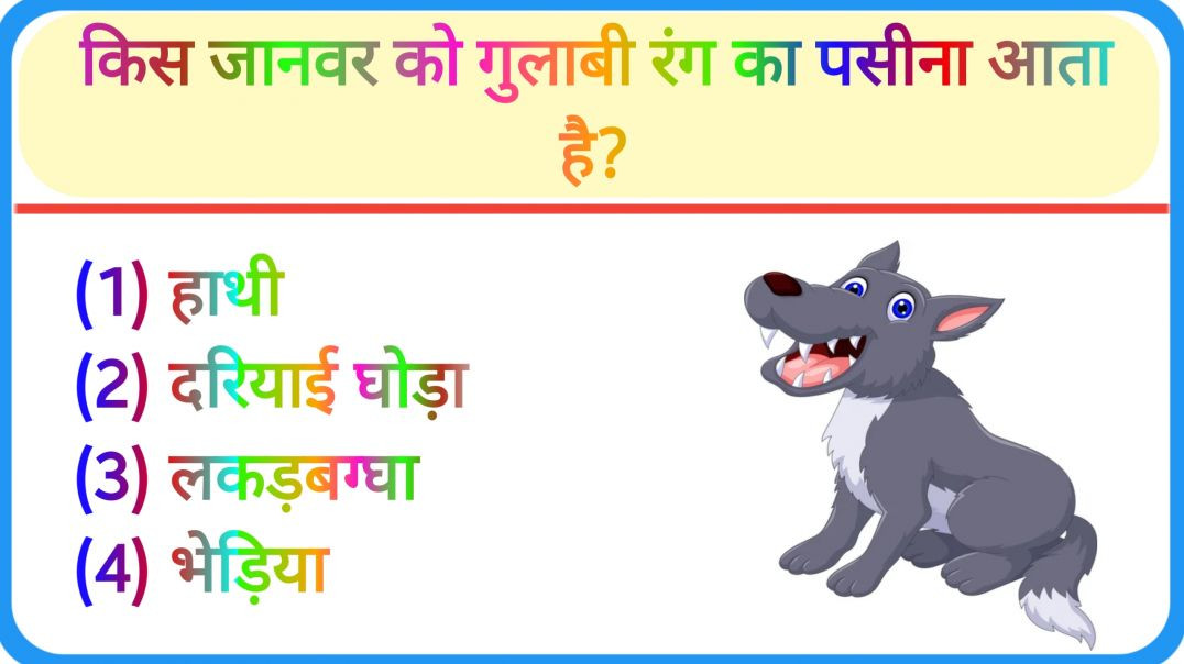 ⁣Intresting gk Questions || Gk in Hindi