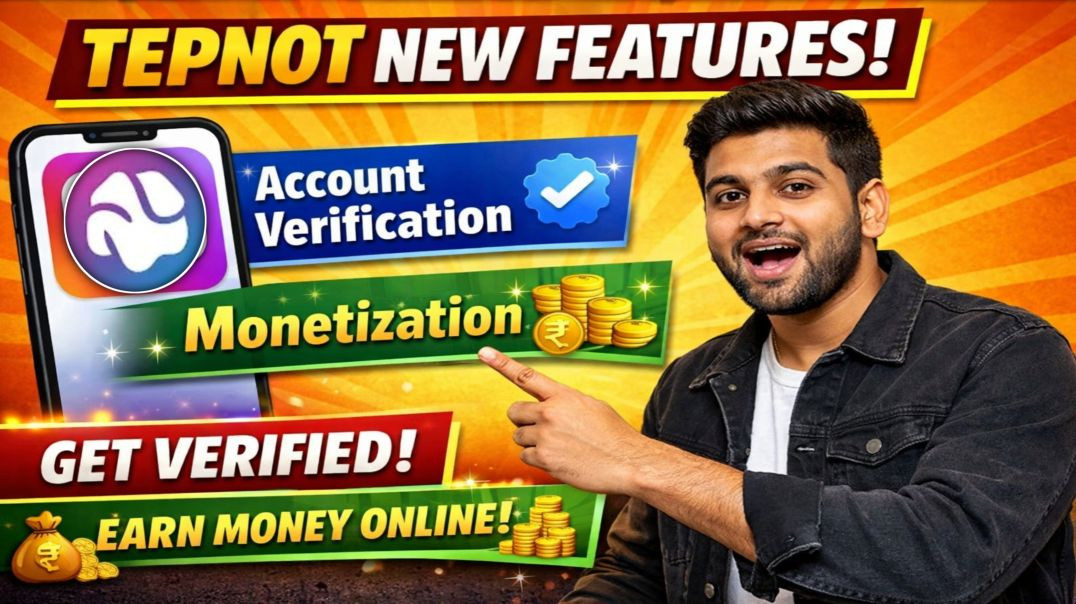 ⁣TepNot Big Update: Verification Badge + Monetization आ गया! 🔥