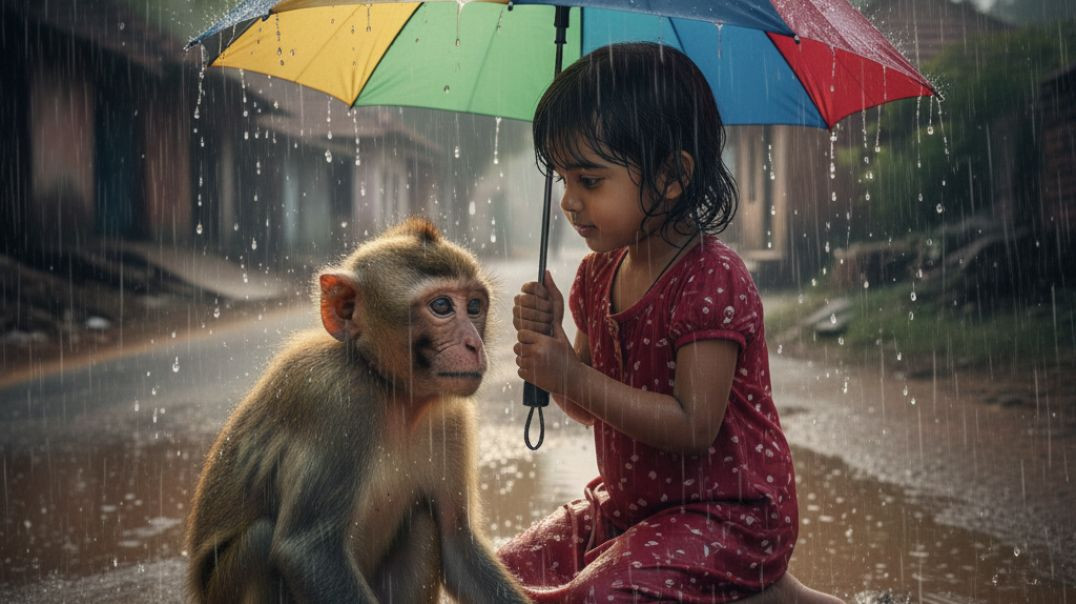 ⁣नन्हा बंदर और सच्ची दोस्ती 🐒❤️