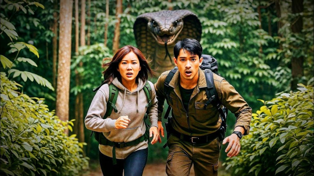 ⁣Jungle Survival Adventure 🌿 | Giant Cobra, Anaconda & Waterfall Escape