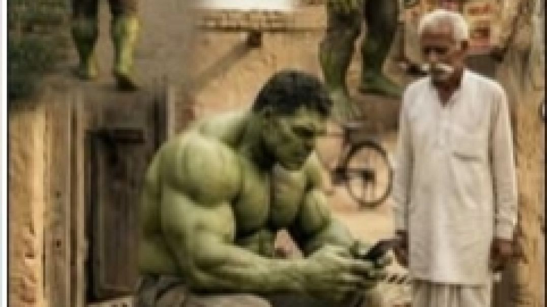 ⁣AI Hulk video Hulk ki story cute hai