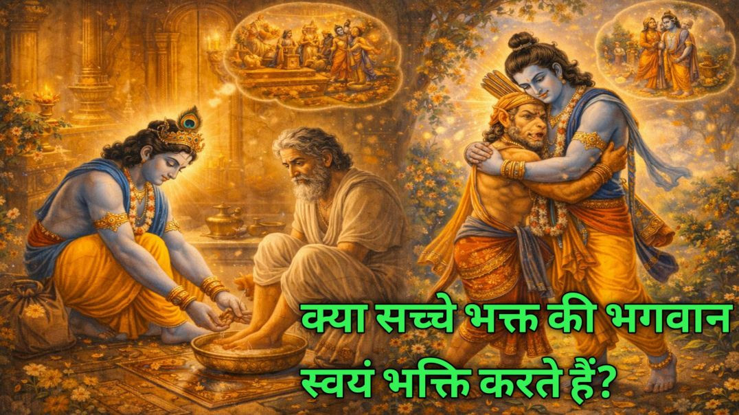 ⁣क्या सच्चे भक्त की भगवान स्वयं भक्ति करते हैं? ! Does God himself worship a true devotee?