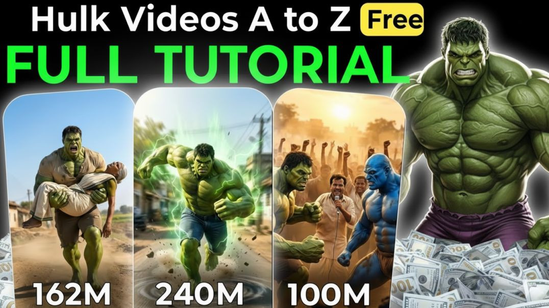 ⁣Hulk Video Kaise Banaen