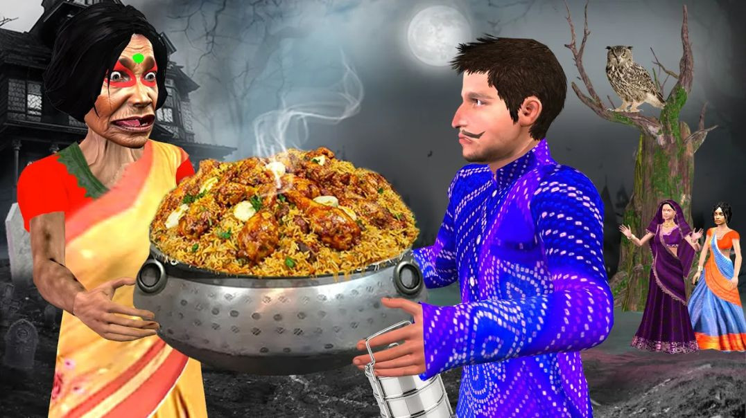 ⁣Gift to a Chicken Biryani Bowl | चुड़ैल बिरयानी बाउल उपहार | Hindi Moral Kahani Story