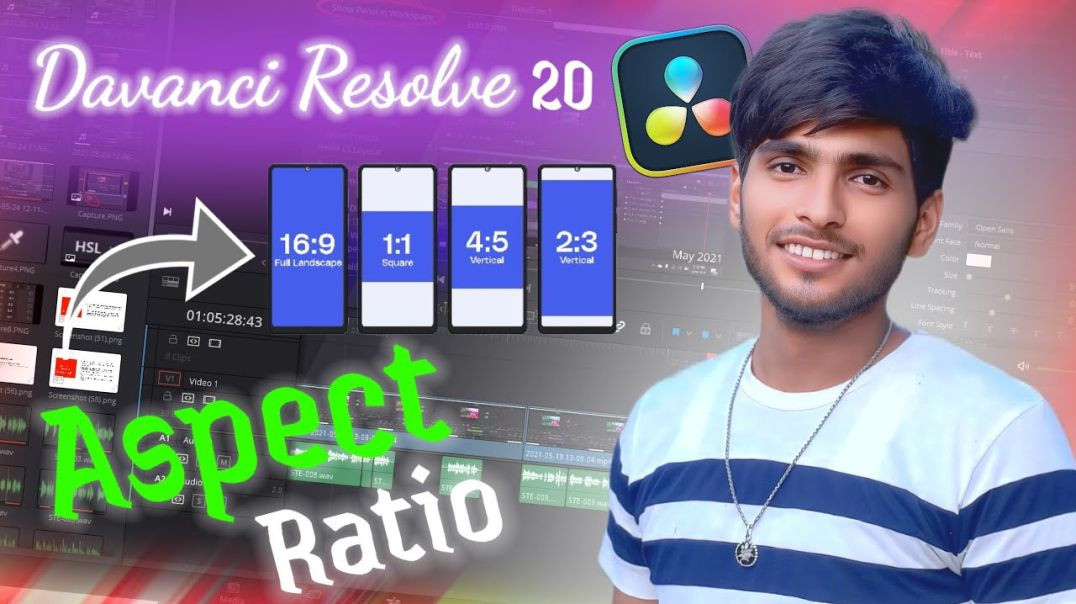 ⁣DaVinci Resolve 20_ Master Aspect Ratios for Perfect Videos 🎥