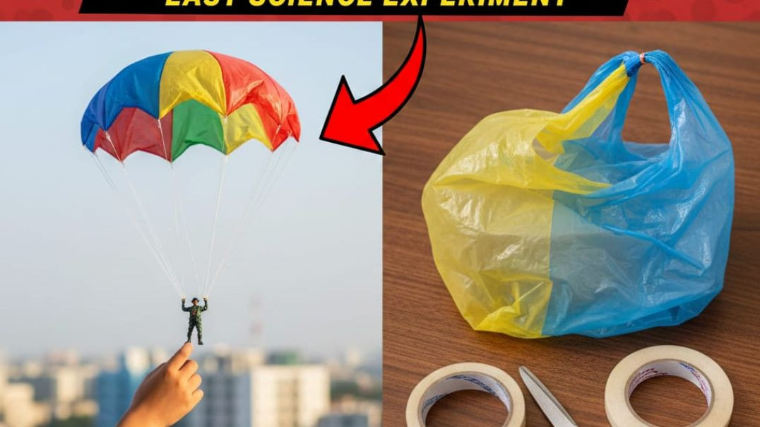 ⁣पैरासूट कैसे बनाये