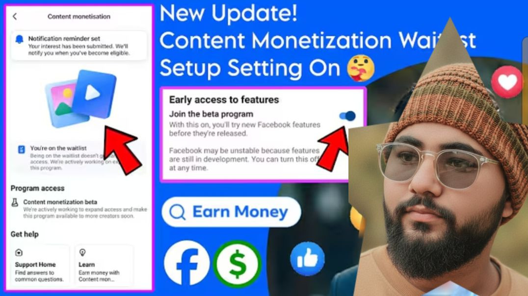 ⁣Facebook Monetize Kaise Kare 😍 Content Monetization Waitlist 🤑 Content Monetization Waiting List
