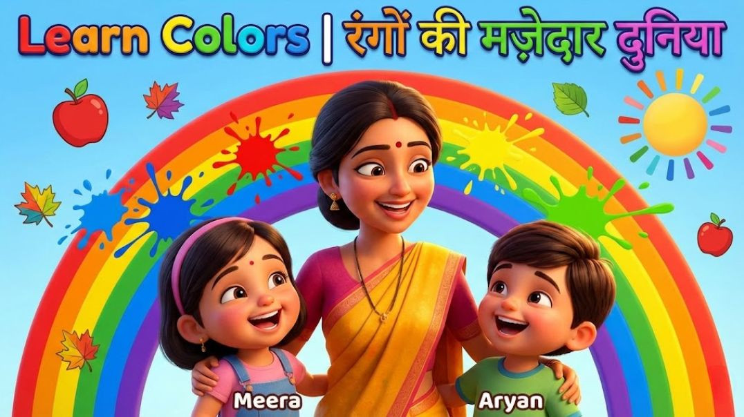 ⁣Learn Colors with Meera & Aryan | रंगों की मज़ेदार दुनिया