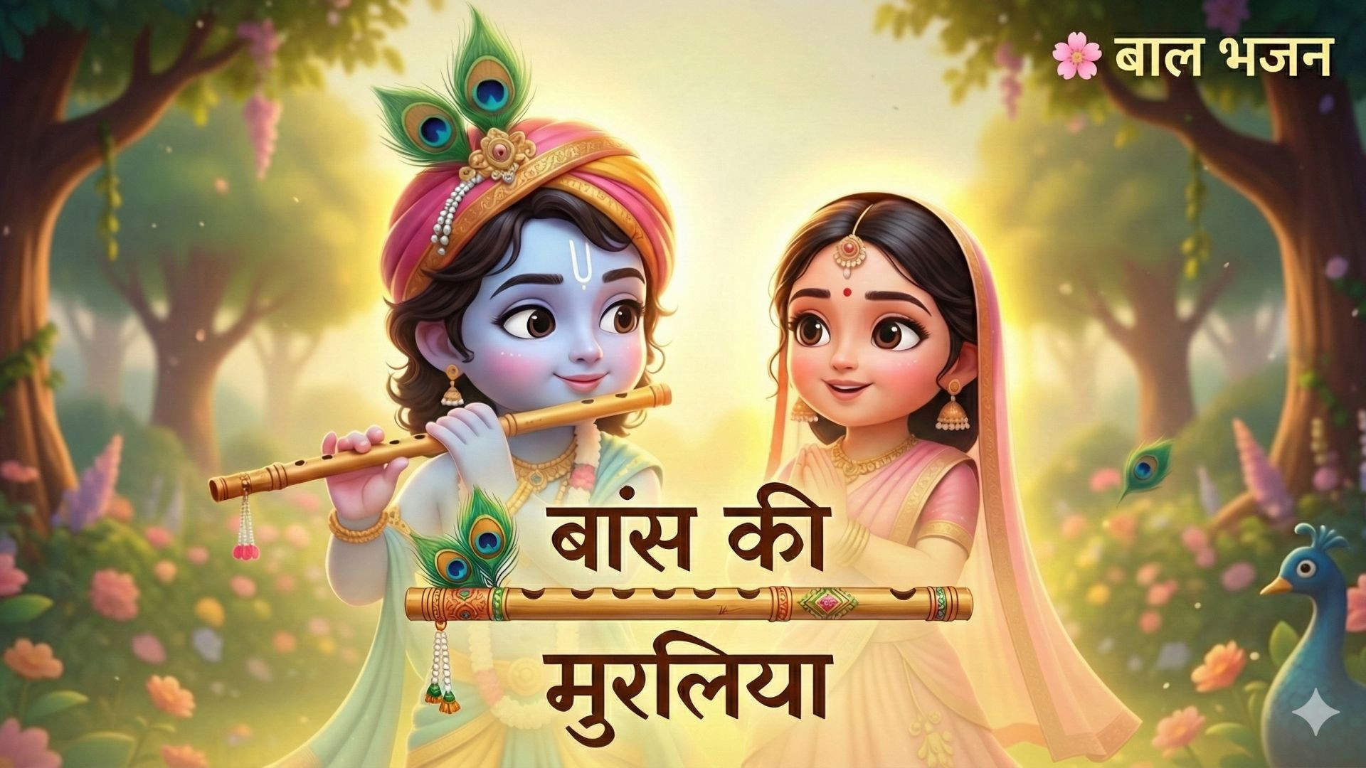 ⁣बांस की मुरलिया पे घणो रिझावे | बाल भजन | Radha Krishna Bhajan |
