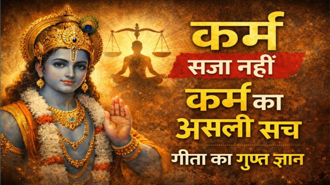 ⁣कर्म सजा नहीं है | श्रीकृष्ण की वो सच्चाई जो कोई नहीं बताता | Karma Truth Explained