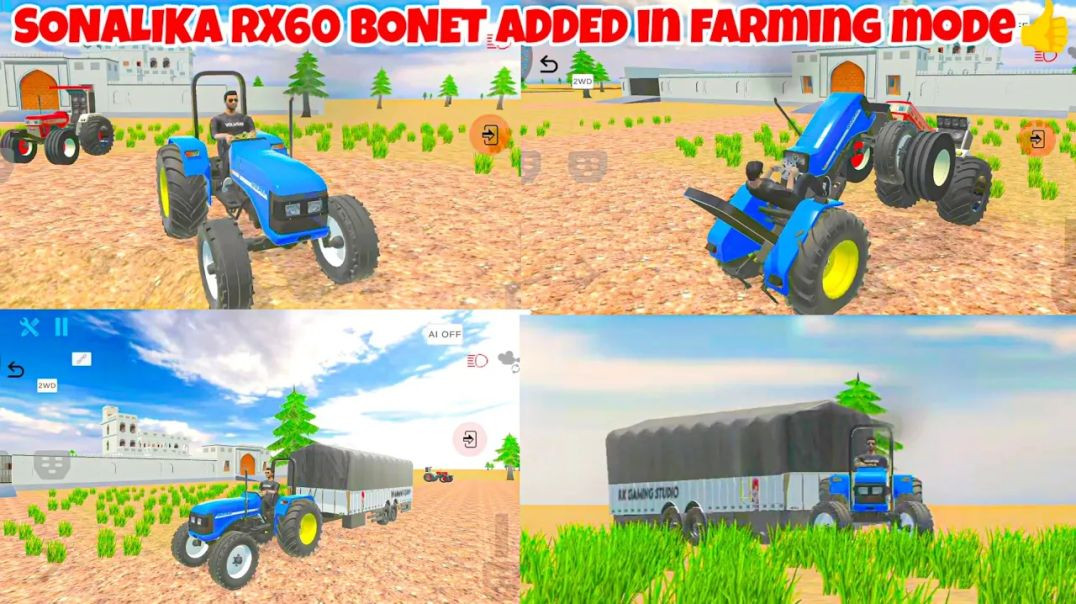 ⁣Sonalika RX Tractor Se Farming Cultivation Kaise Kare 💥 | Indian Tractor Game Gameplay