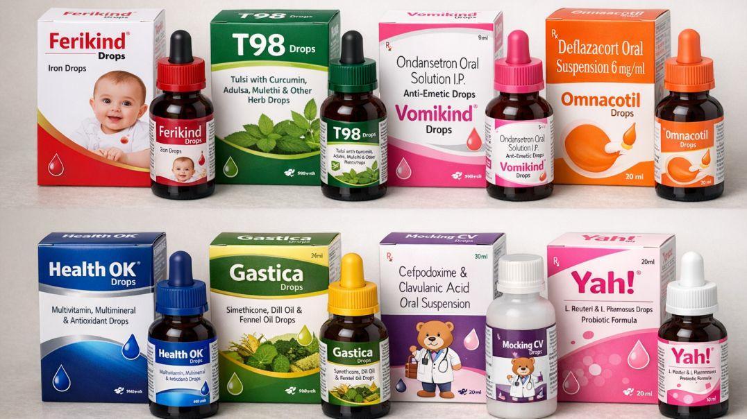 ⁣बच्चों में इस्तेमाल होने वाले ज़रूरी Drops | Ferikind, Calpol, Vomikind, A to Z | Hindi