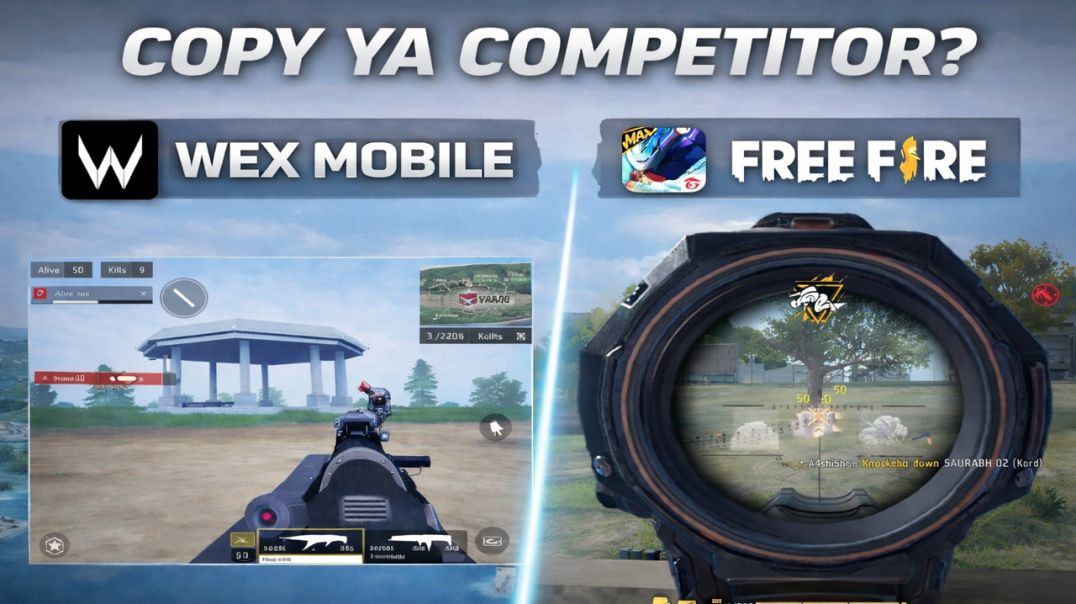 ⁣चुराया हुआ गेम | wex mobile BGMI FREE FIRE KA COPY HAI