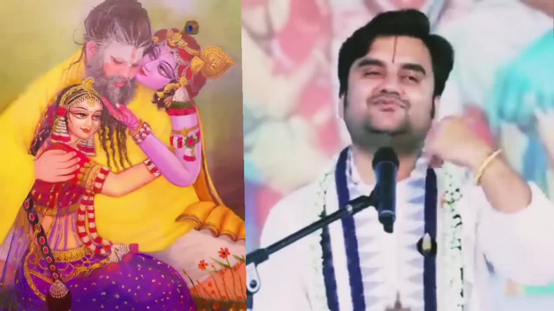 ⁣जब पहली बार राधा रानी प्रेमानंद जी महाराज से मिली __ by indresh ji mahar