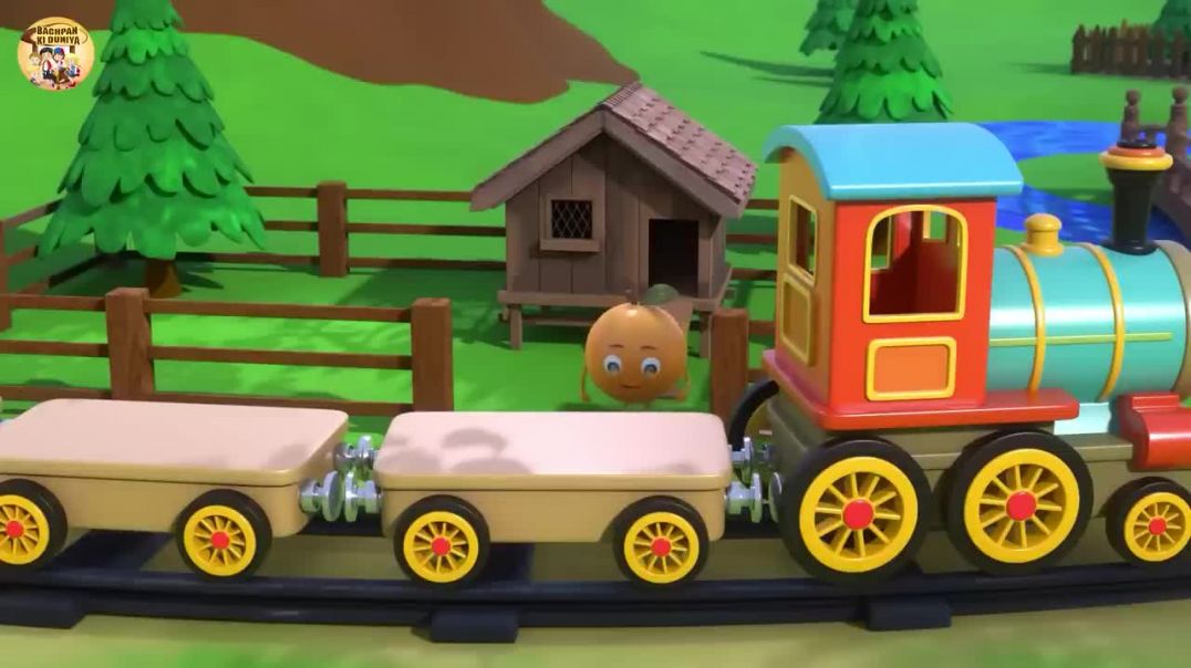 ⁣फलों की रेलगाड़ी _ नॉन-स्टॉप मज़ेदार राइम्स _ Fruits Train _ 28 Minutes Nonstop Hindi(720P