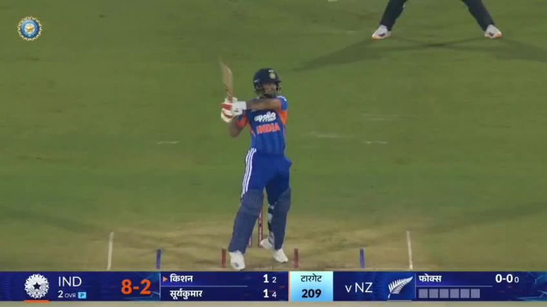 ⁣Abhishek Sharma batting vs Newzealand