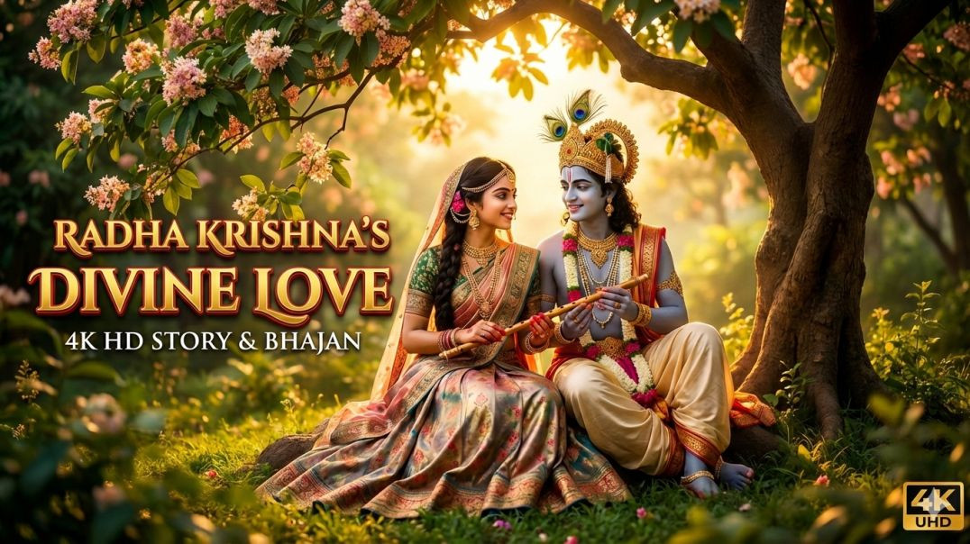 ⁣Radha Krishna Bhajan 4K HD Quality 🔥
