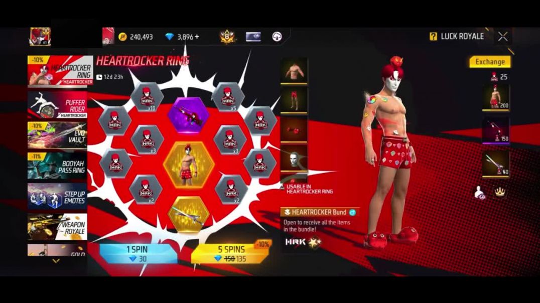 ⁣SPIN NEW HRK EVENT UNLOCK FREE FIRE MAX