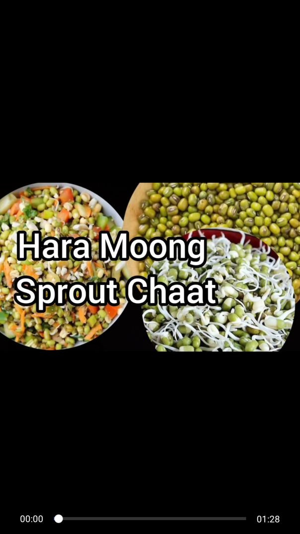 Healthy tasty recipe hari moong dal ki chaat hari moong dal ki chaat