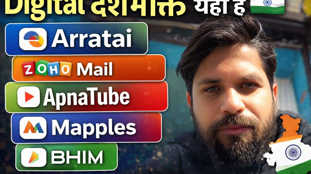⁣Digital देशभक्ति यही है 🇮🇳 | Arratai, Zoho Mail, ApnaTube, Mapples, BHIM को आगे बढ़ाओ digital deshbh