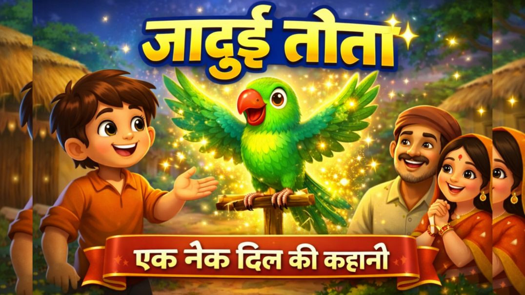 ⁣जादुई तोता | एक नेक दिल की कहानी | Hindi Moral Cartoon Story