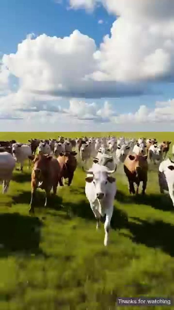 All_the_cows_together_saved_the_calf_from_the_lion_#ai_#cow_#rescue_#farmer(360p)