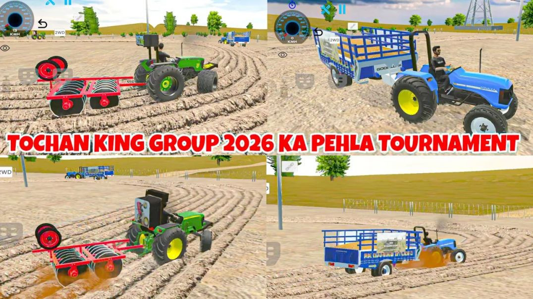 ⁣Sonalika RX Trolley Competition Gameplay Indian Desi Life Simulator 3D Nishu Group