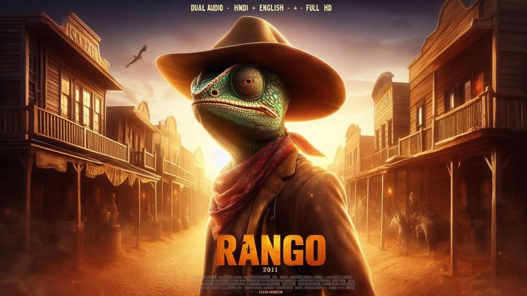 ⁣Rango (2011) | Full Animation Movie | Dual Audio (Hindi + English) | Action-Adventure | HD