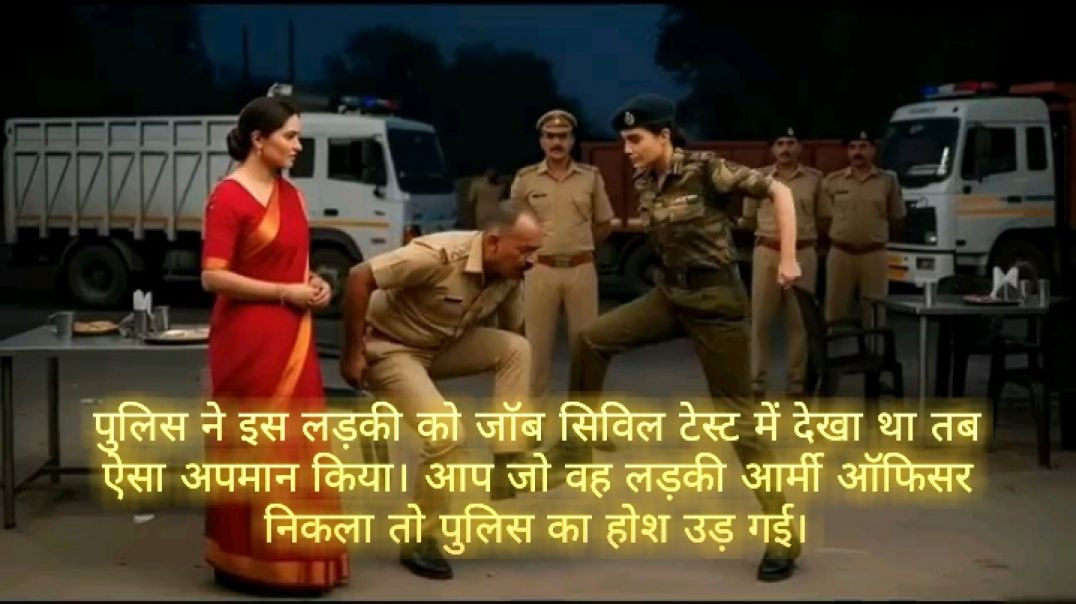 ⁣पुलिस ने इस लड़की को जॉब सिविल टेस्ट में देखा था तब ऐसा अपमान किया। आप जो वह लड़की आर्मी ऑफिसर निकला