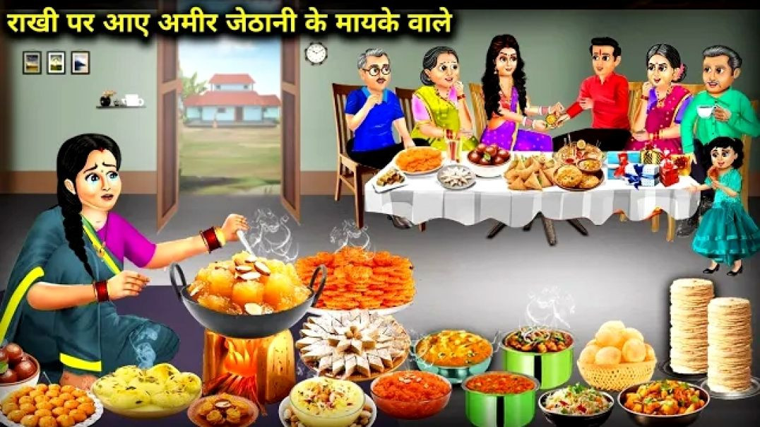 ⁣राखी पर आए, अमीर जेठानी के मायके वाले _ Rich sister-in-law's parents came on Rakhi _ Cartoon 