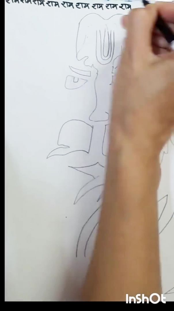 Hanuman ji drawing 🙏#rashmisharma #apnatube