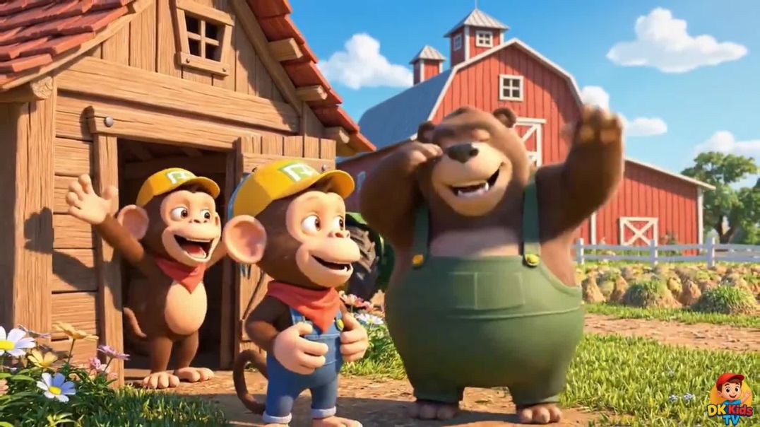 ⁣🐒🚜  Monkey &amp;amp; Bear की नई फार्म मुसीबत और सुपर मज़ा 🐻🌾