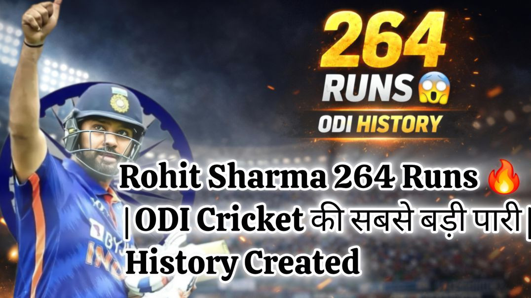 ⁣Rohit Sharma 264 Runs 🔥 | ODI Cricket का सबसे बड़ा रिकॉर्ड
