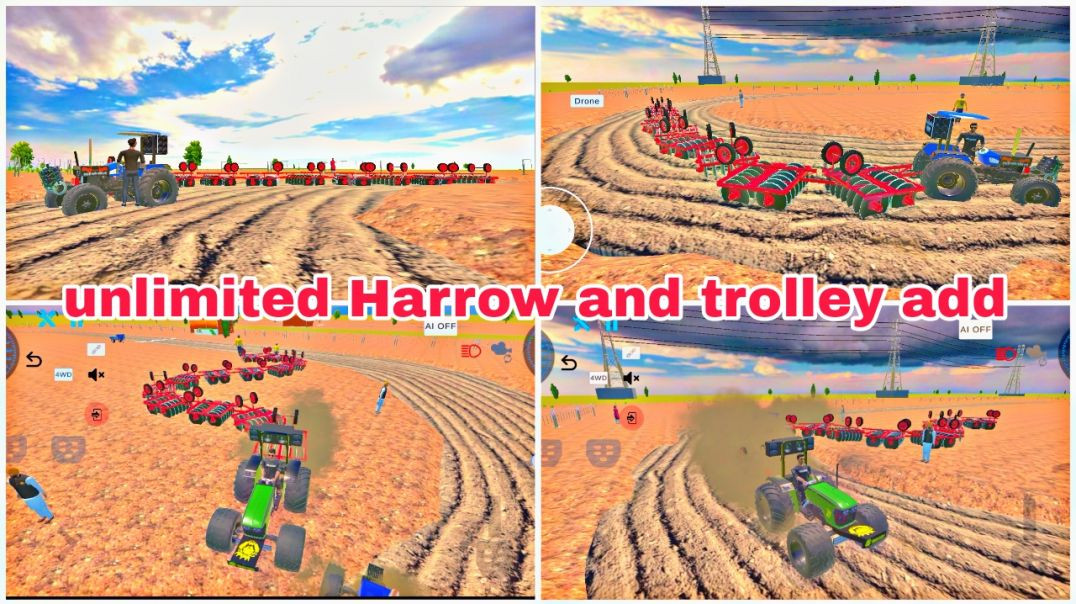 ⁣Unlimited Harrow added in indian desi life simulator 3d game new update||