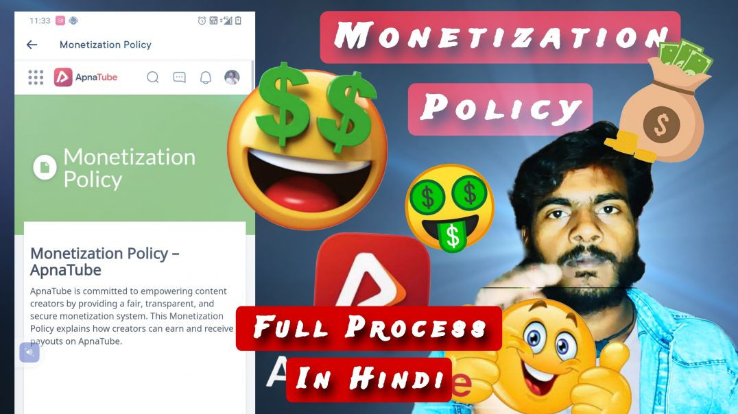⁣Monetization Policy _ #Apnatube Terms And Conditions #india #moneize