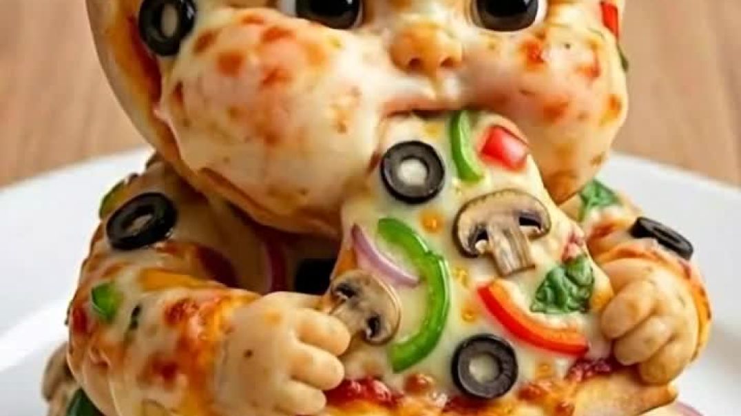 ⁣Funny pizza 😋