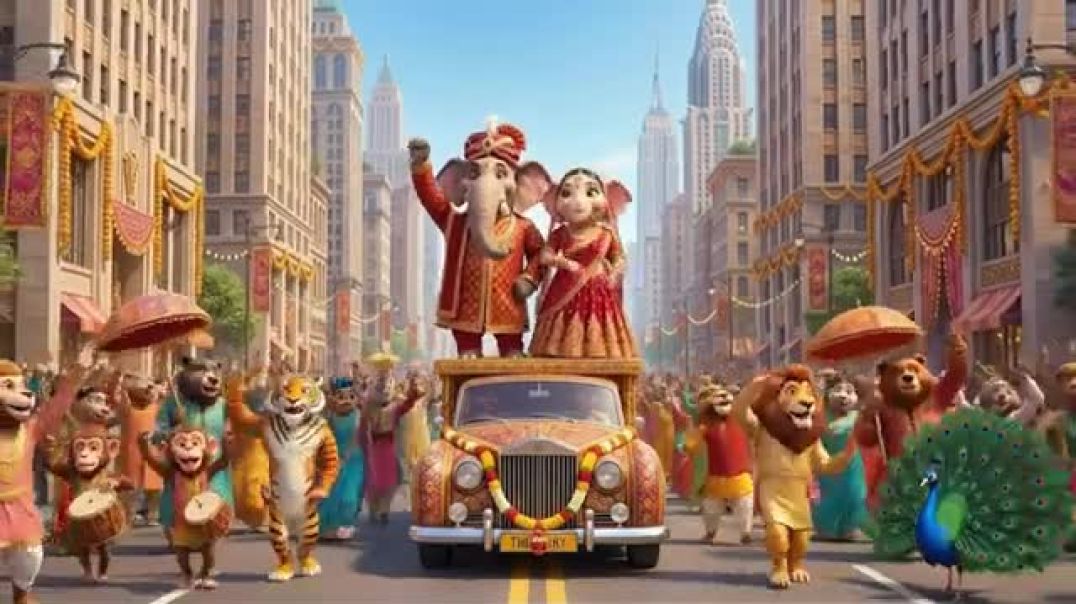 ⁣Ganesh ke hathi ki sadi