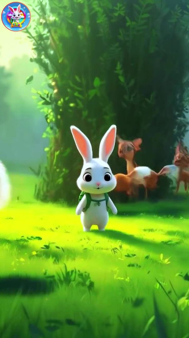 Tiku Helps a Lost Duckling 🐰🦆 _ 3D Animation for Kids _ Pixar-Style Short Cartoon _ai _cuteanimals(M