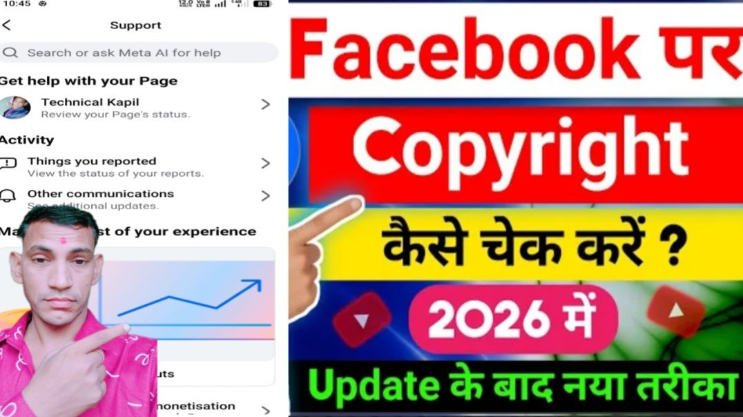 ⁣Facebook video copyright check