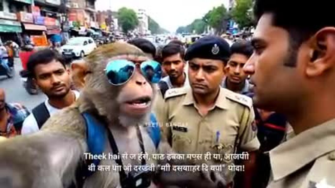 ⁣🚨टीटू_बंदर_गिरफ़्तार!😱_Part-3___देखिए_पूरा_ड्रामा!_Teetu_Bandar_Arrested_😱Ai_Monkey_Vlogs_Full_Video