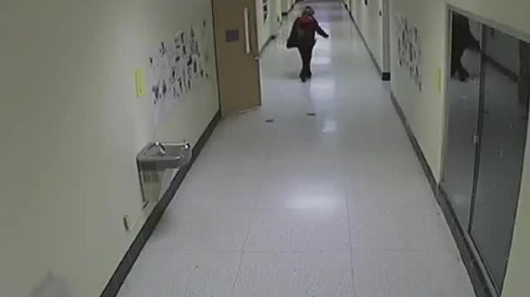 ⁣Ghost caught on school camera