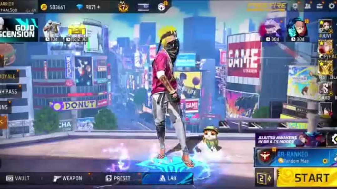 ⁣FREE_ME_MIL_GAYA_GOJO_SATORU_😍__NEW_PEAK🔥___FFxJUJUTSUKAISEN_💀(360p)