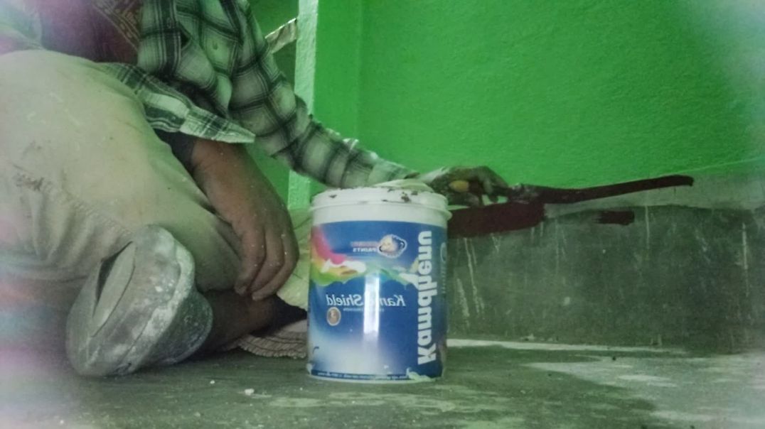 ⁣Border colour ho raha hai #wallpaper #kalakaarjhakash #wallputtykaisekare