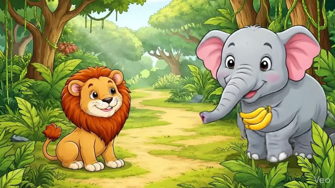 ⁣🦁शेर और हाथी  अच्छी दोस्ती
